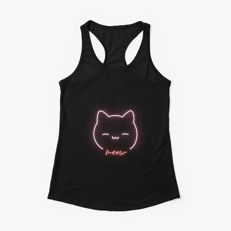 Neon Meow Cat