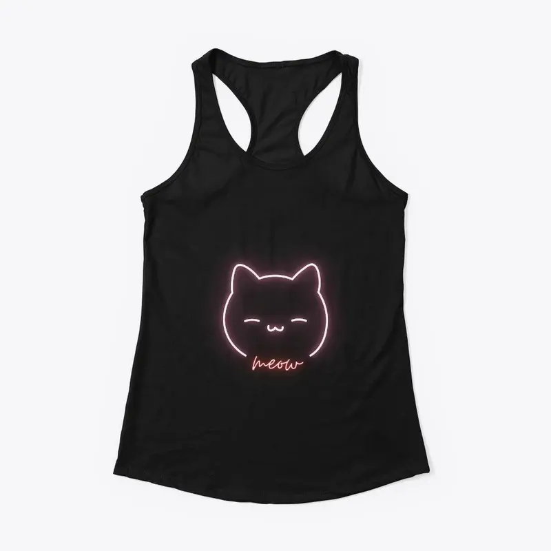 Neon Meow Cat